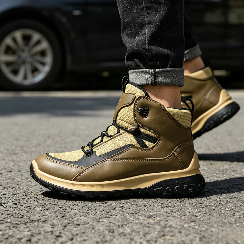 Streetwear Brand Shoes - Sepatu Kulit High Top Pria Merek