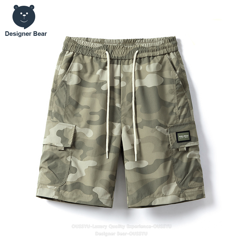 Brand Of Streetwear - Celana Pendek Cargo Camo Musim Panas
