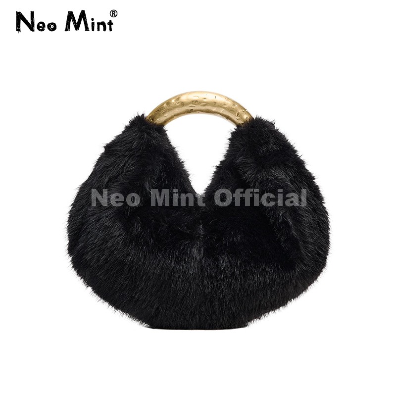 Streetwear Brand Bag - Tas Selempang Bulu Imitasi Mewah Neo