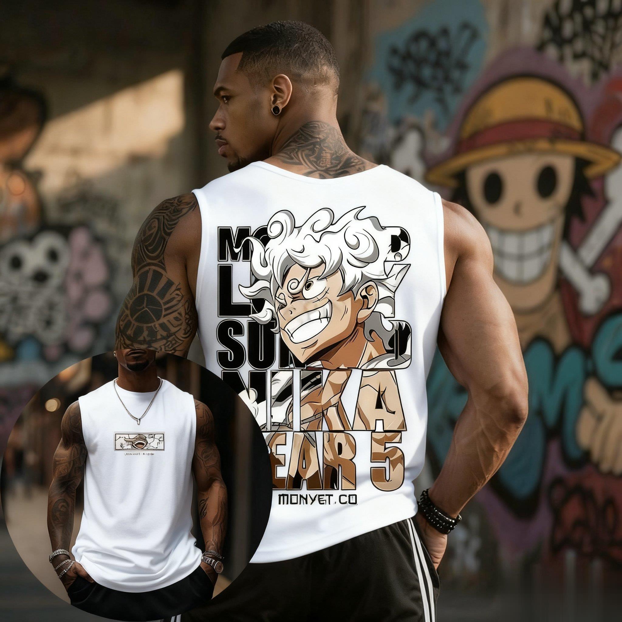 Streetwear Brand Shoes - One Piece Luffy Gear 5 Tank