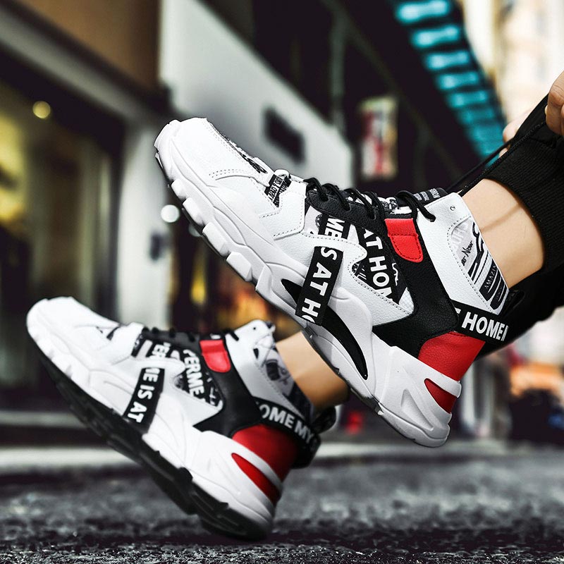 Sneakers Pria Chunky Atasan Ti - Streetwear Brand With White Flowers ulasan dan harga