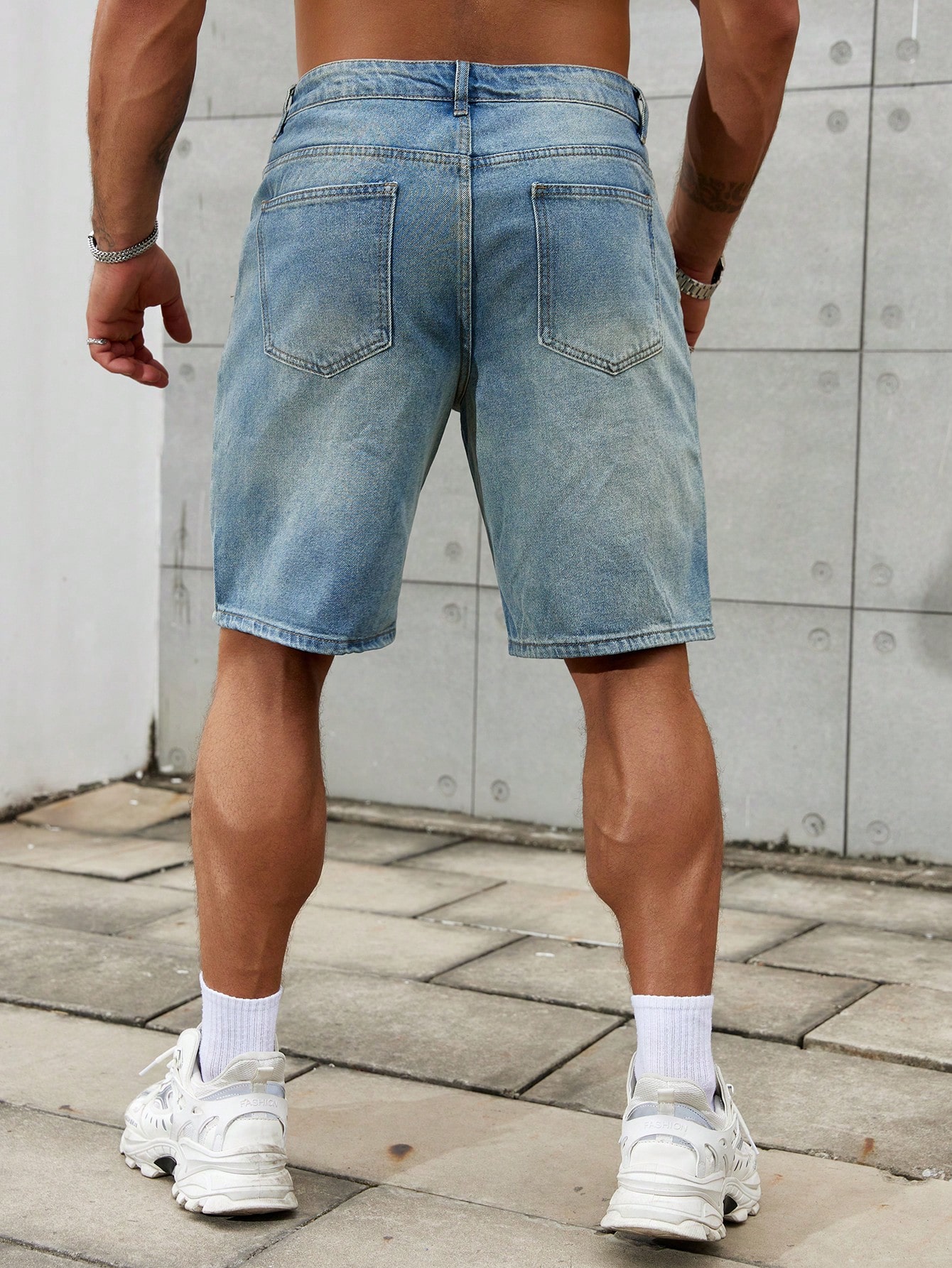 Celana pendek Jeans sobek pria - Brand Of Streetwear ulasan dan harga