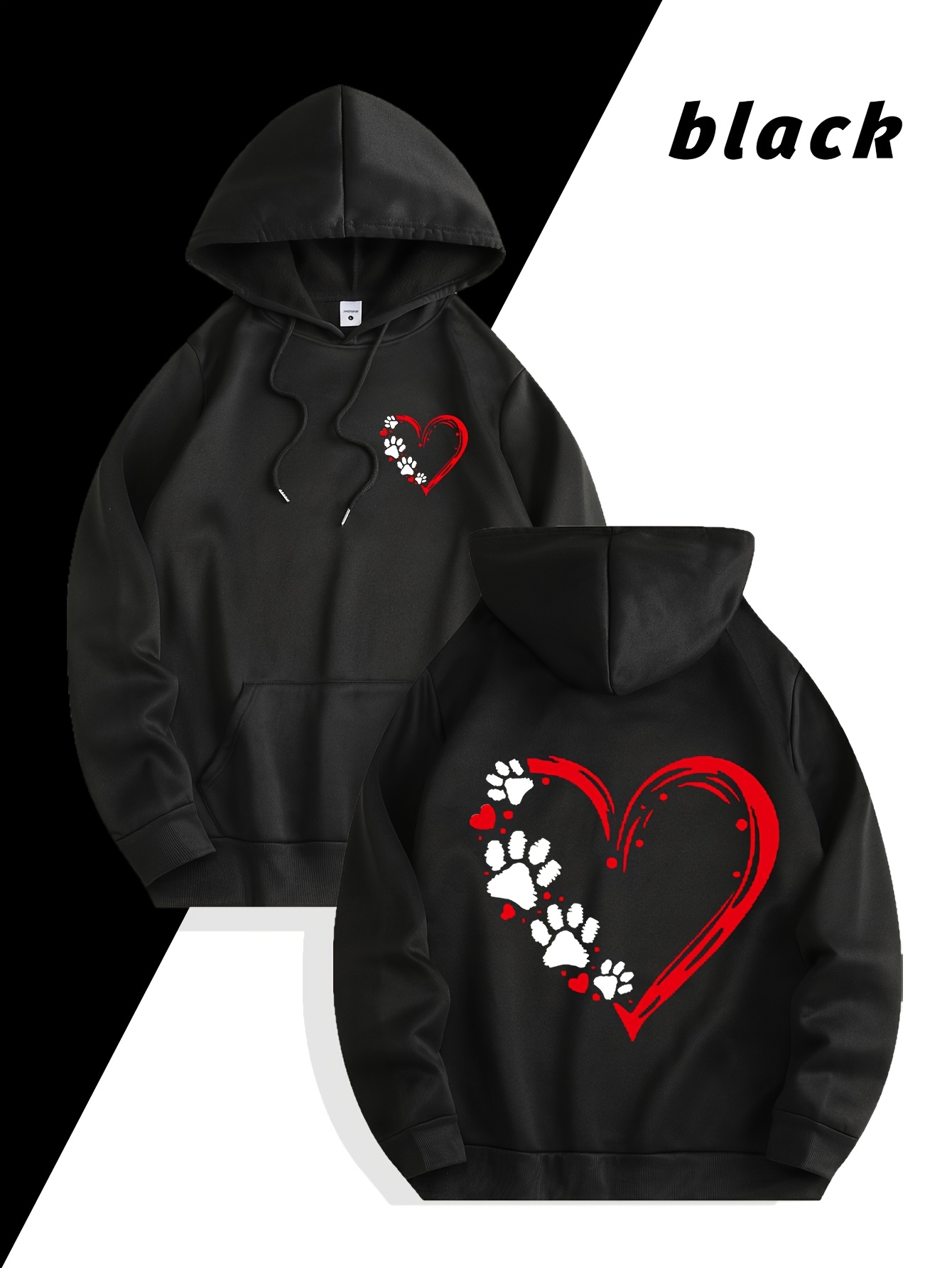 Sweatshirt Pria Motif Hati Mer - Streetwear Outdoor Brand ulasan dan harga